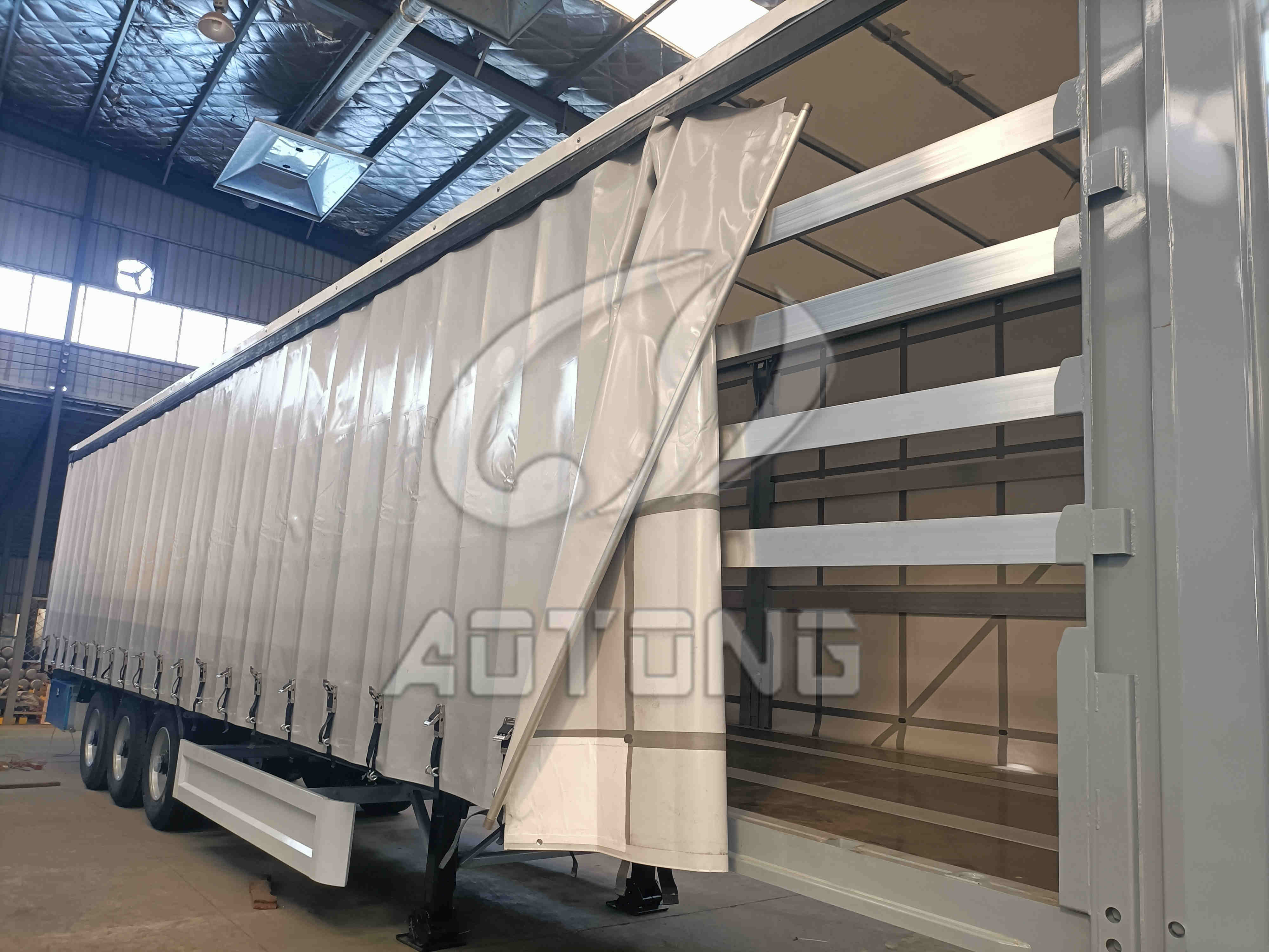 Main Beam Height 500mm Tri-axle Three Side Open Container for Turkmenistan Market