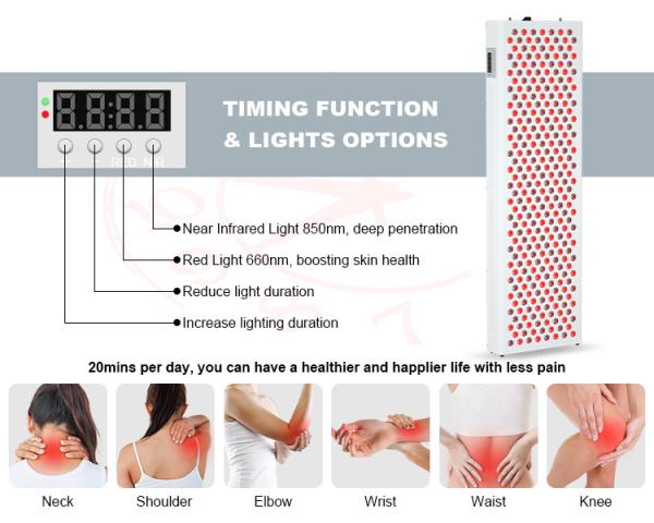 High Power Red Light Therapy Panel Infrared 1000w Full Body For Heating 660nm