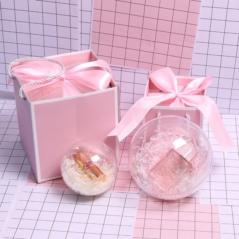 New Design Christams Lovely Gift Acrylic Ball With Packing GIft Box