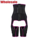 Waist Trainer And Thigh Trainer Pink Thigh Straps Waist Thigh Trainer MHW100078P