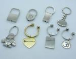 Epoxy coating Iron / Brass Promotional Metal Keyrings
