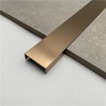 Decorative color metal L shape stainless steel tile trim for hotel