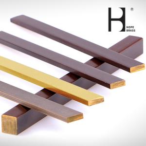 Wholesale SGS Brass Square Bar Stock , Wearproof Solid Brass Bar for furniture from china suppliers