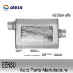 SS202 Stainless Steel Exhaust Parts Aluminized Steel Exhaust Muffler Silencer