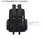 Polyester Embroidered Mummy Diaper Bag With Thermal Insulated Bottle Pockets