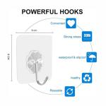 Transparent Waterproof Sticky Adhesive Wall Hooks for Keys Bathroom Outdoor