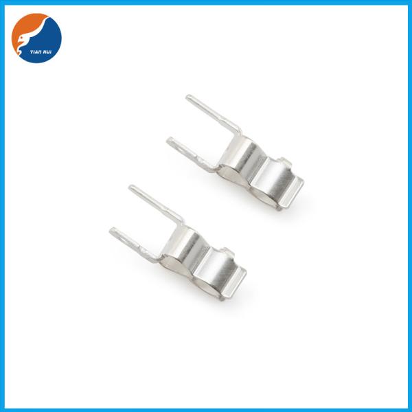 SL-007 Copper Brass Nickel Plated PCB Mount Fuse Clips For 3x10mm Glass Ceramic
