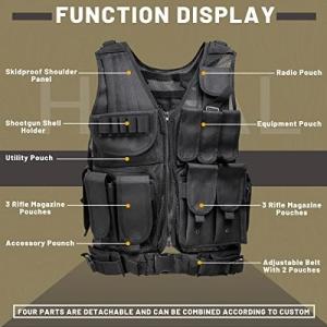 Wholesale Sports Vest Equipment Security Vest Training Vest Adjustable Lightweight Vest for Law Enforcement Guard Hunting from china suppliers