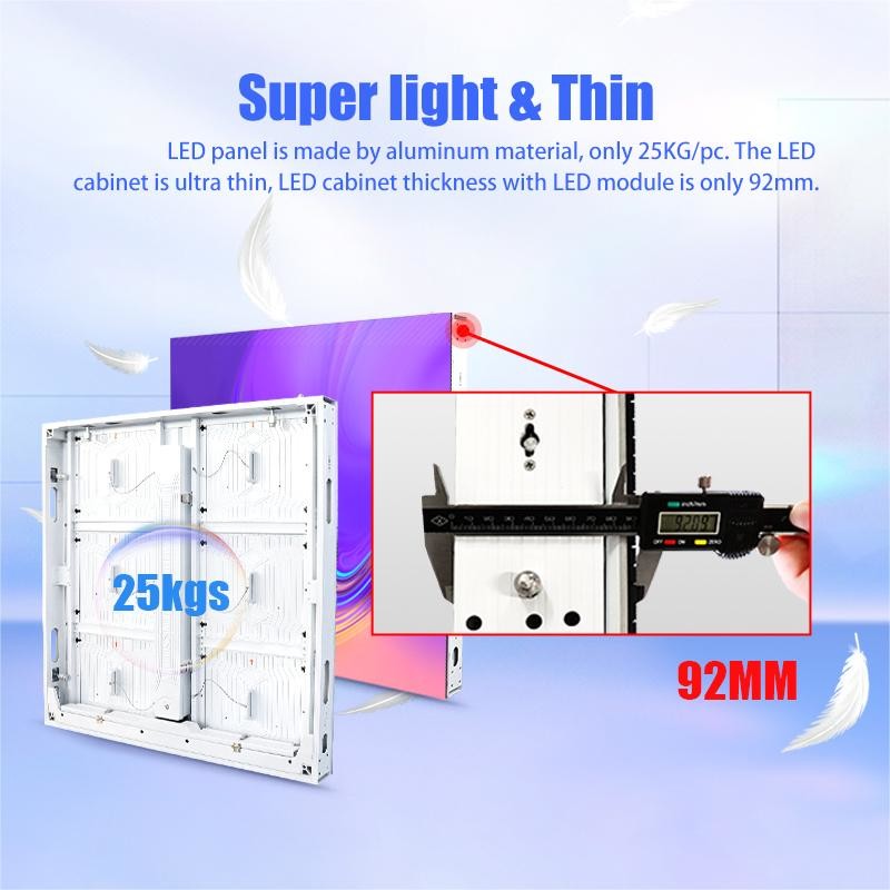 P8 Outdoor Fixed LED Display Aluminum Cabinet 25kg Front And Back Maintenance