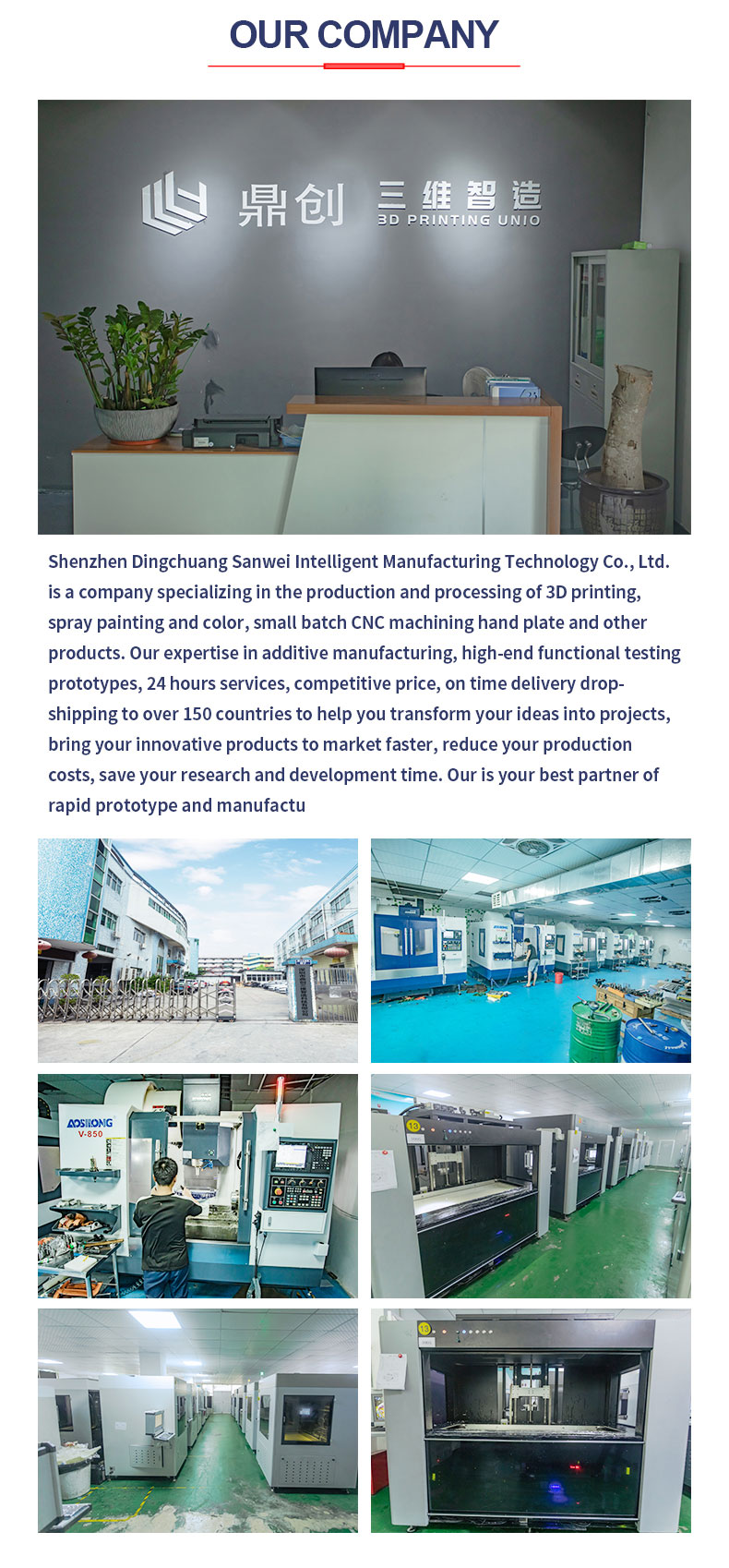 Industrial SLA 3D Printing Service Etched Surface For Aluminum Stainless Steel TPU