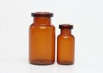 Various Specifications Brown Glass Tube Vials For Medicinal or Cosmetic