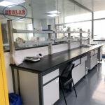 4 Wheels Wood Chemistry Lab Workbench For Scientific Chemical Experiments