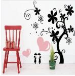 Removable Custom Wall Flower Stickers LY-059 / Decal Wall Stickers