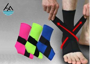 Wholesale Waterproof Black Elastic Ankle Support With Steel Plate 100% Nylon Hook from china suppliers