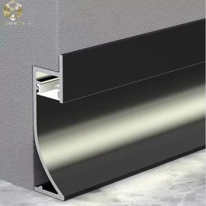 Wholesale Brushed Aluminium Skirting Profile With Led Lights Commercial Buliding from china suppliers