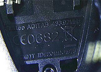 Keyless Entry Remote Fob 2011DJ1873 , Citroen Remote Key CE0682 433 MHZ A01TAB