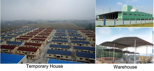 AZ150 GI Steel Light Steel Prefab House Sound Insulation