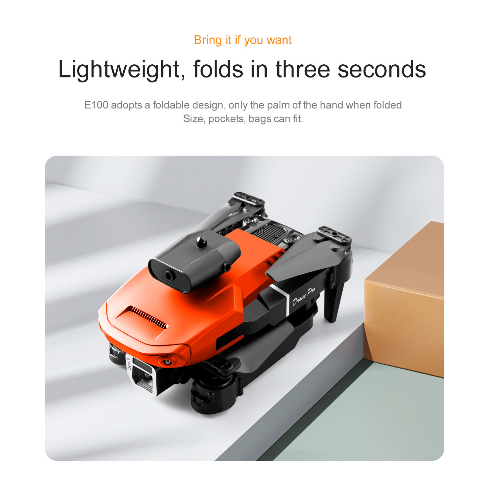 Foldable Flying Drone Toys For Kids Real-time Transmission One Key Return UAV