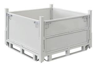 Wholesale Anti Tip Stillage Crates Steel Pallet Cages 1140x1140mm from china suppliers