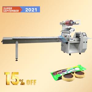 Wholesale SK-380S 3 Servo Automatic Controlled Flow Pillow Biscuit Packing Machine from china suppliers