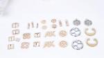 Embossed Stampable Handbag Metal Tags Zinc Alloy Nickle Free
