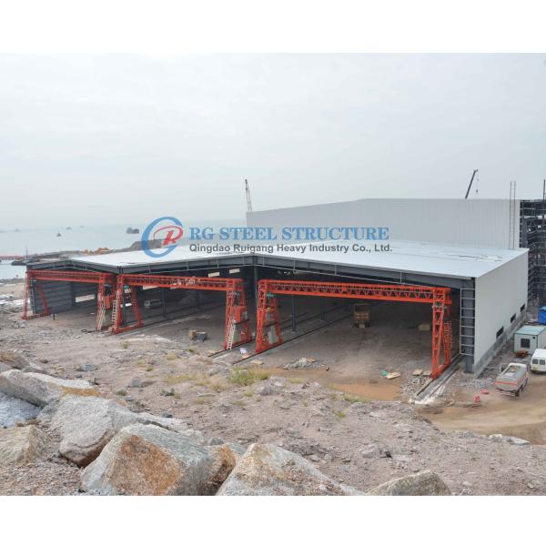 Multi Span Steel Structure Workshop Building , Large Scale Industrial Steel