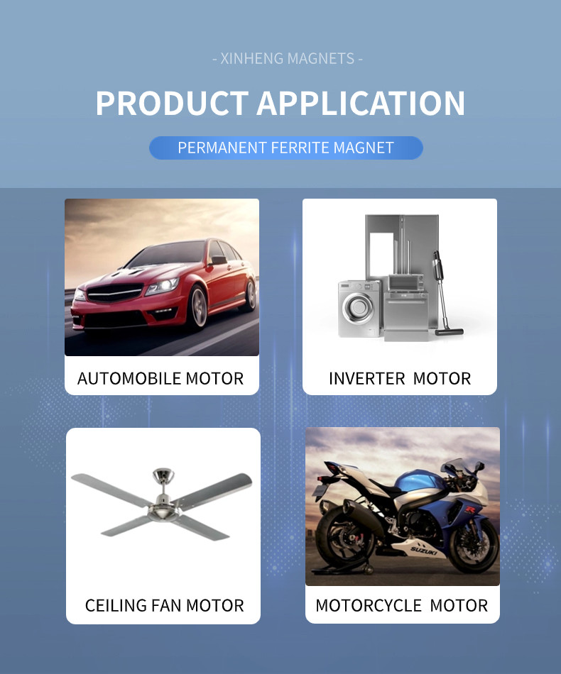 Hard Permanent Magnet Ferrite Sintered At High Temperatures For Motorcycle Motors W021A