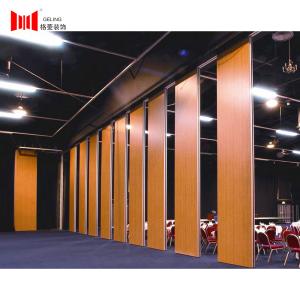 Wholesale Custom Hotel Yellow Wooden Partition Wall 6m High Acoustic Absorption from china suppliers