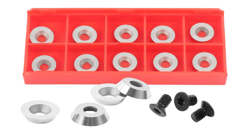 10PCS Woodturning Round Carbide Inserts R8.9mm Indexable For DIY Woodworking Lathe