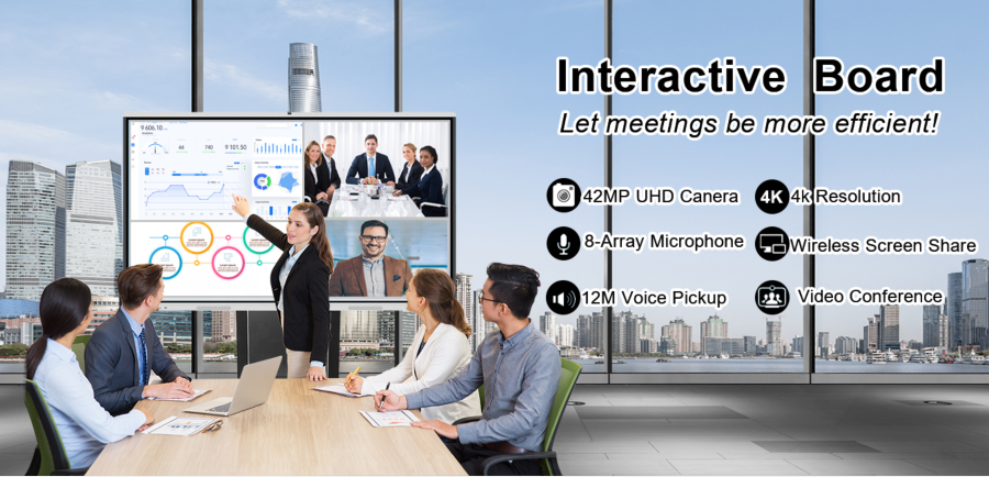 16:9 85 Inch Smart Board Interactive Flat Panel For Classroom