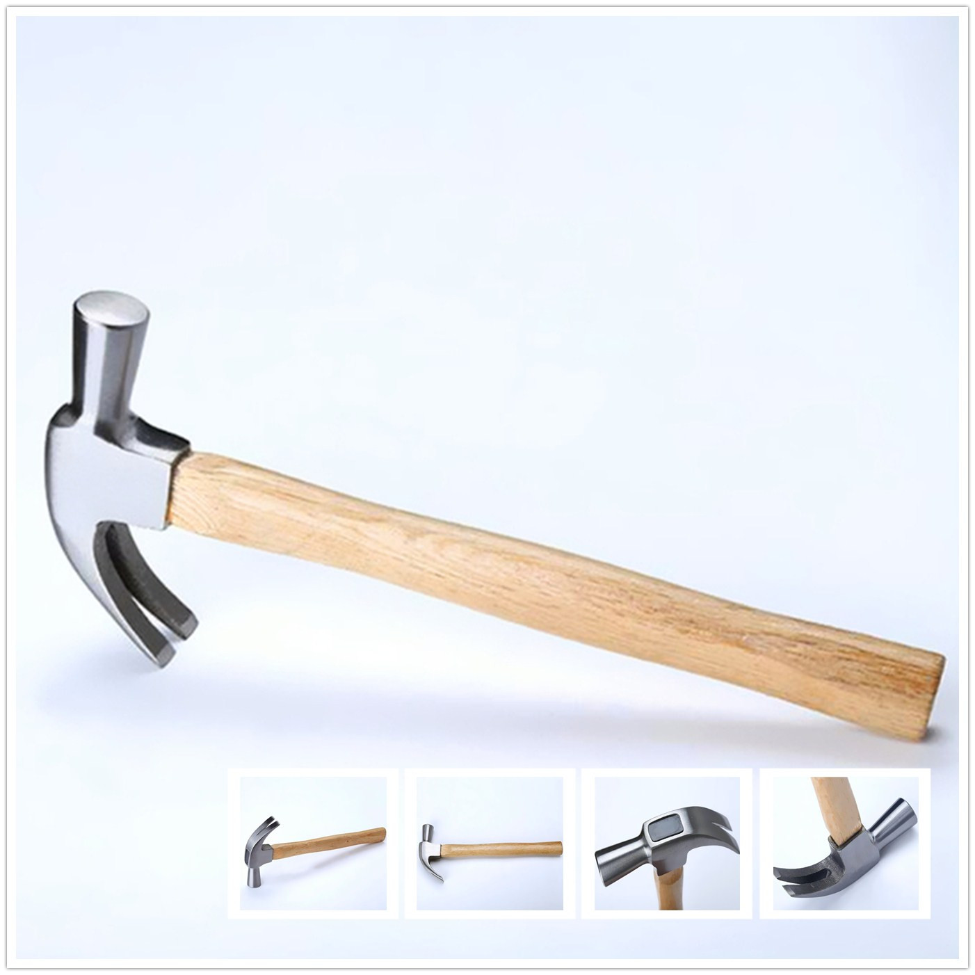 British Type Carbon Steel Hand Claw Hammer with Chestunt Wood Handle (XL0031-2)