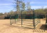 Green Coated Lightweight Horse Corral Panels 5" 3'' Tall By 7" Long Round Pipe