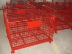 Galvanized / Powder Coating Metal Pallet Cages For Small Parts Storage