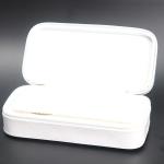Durable Watch Case Holder Box , White PU Leather Velvet Women'S Watch Storage