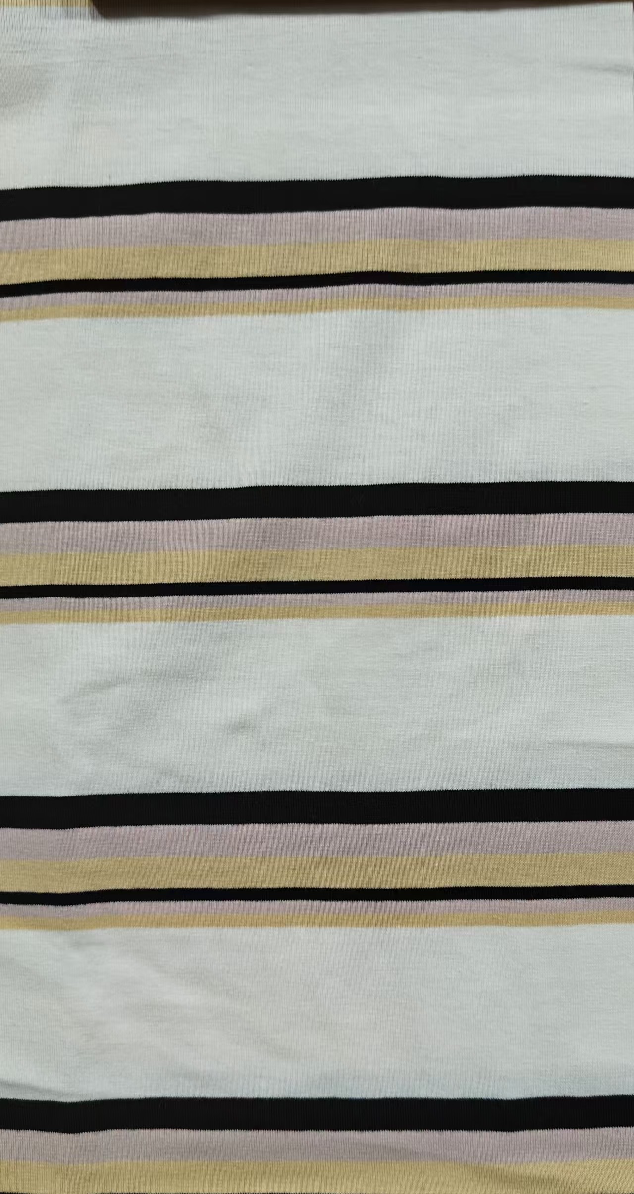 Comfortable And Elastic Durble Skin-Friendly Striped Material Fabric For Casual Wear
