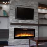 60inch Top Air Outlet Wall Mounted Electric Fireplace 750-1500W Two Levels