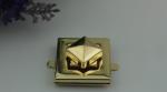 Newest Bag hardware zinc alloy 4 colors square handbag twist locks