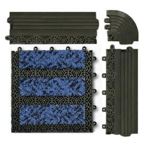 Wholesale 20x20 Modular Anti Slip PVC Floor Mat Recessed Entrance Mats Commercial 16MM Thick from china suppliers