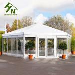 Outdoor Exhibition Hexagon Marquee Tent PVC Resistant Roof For White Events