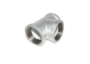 Wholesale Malleable Cast Iron Female Plumbing Fittings / BSP Thread Equal Tee Pipe Fitting from china suppliers