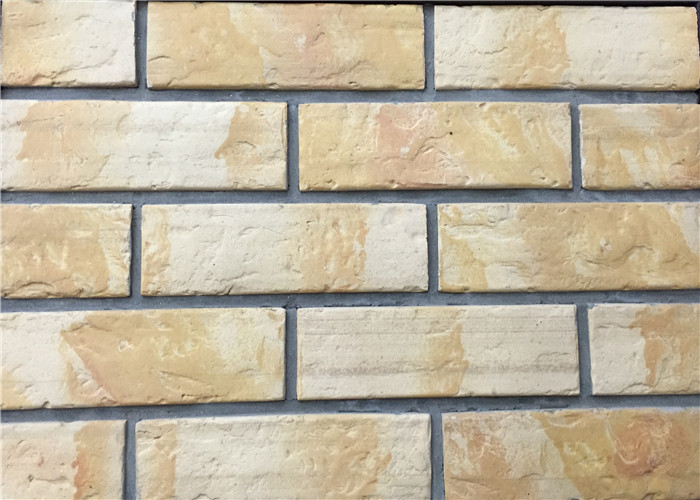 3D12-1 Interior Thin Lightweight Brick Veneer , Outdoor Artificial Brick Tiles For Walls