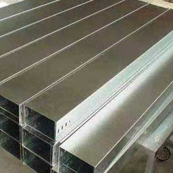 Black Stainless Steel Cable Tray Wall Mounted / Suspended For Industrial Use