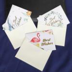Hot Stamping Personalised Printed Cards 250gsm Paper Greeting Card With Envelope