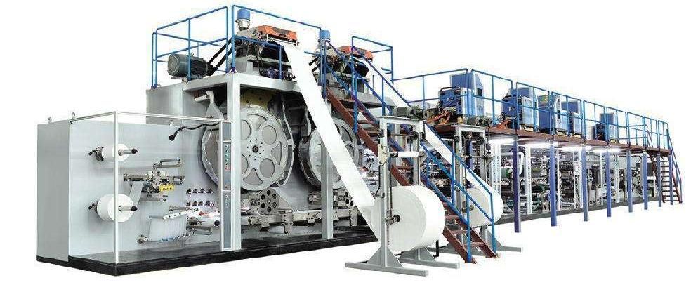 Full Automatic Adult Diapers Manufacturing Machine Light Inco Machine