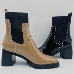 Wholesale Durable Womens Leather Dress Boots Custom Black Dress Tan Ankle Boots from china suppliers
