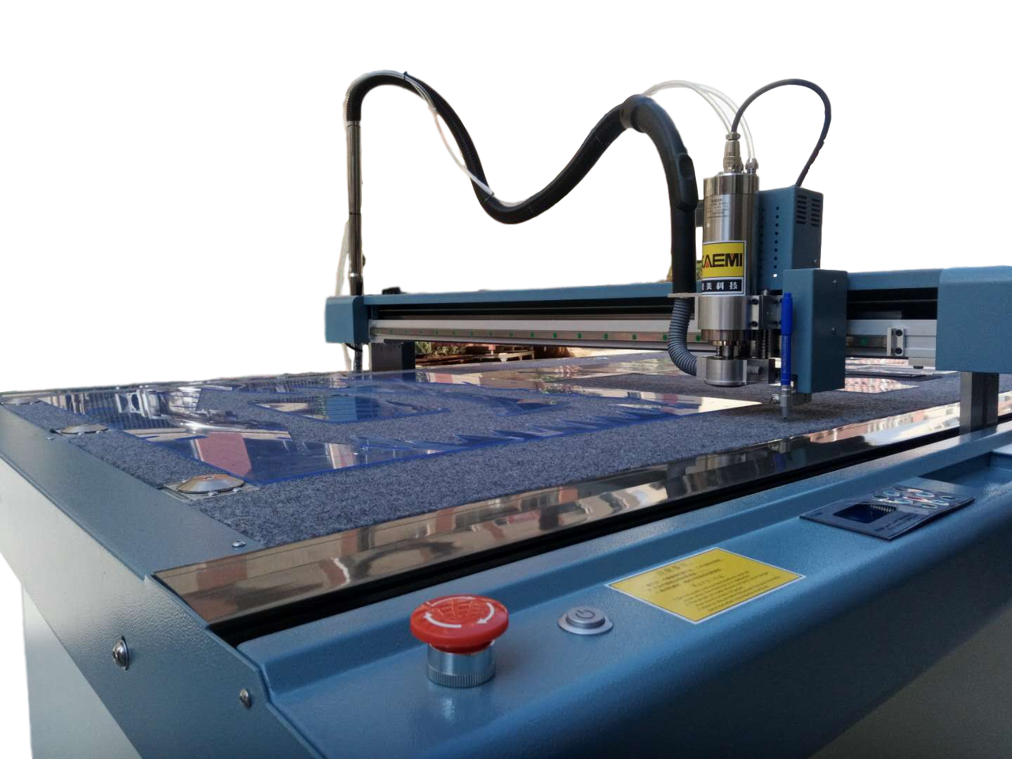 Aluminum Countertops Automatic Garment Cutting Machine 1.5mm-6.0mm Thickness