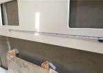Pure White White Quartz Countertop , Precut Kitchen Countertops For Double Sink