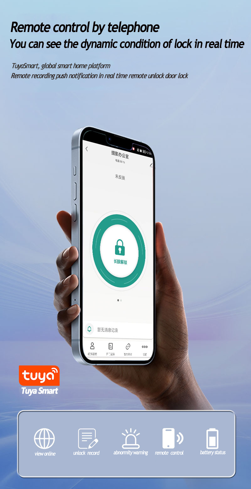 Luxury Face Id Door Lock CNC Aluminum Wifi Door Lock For Apartment