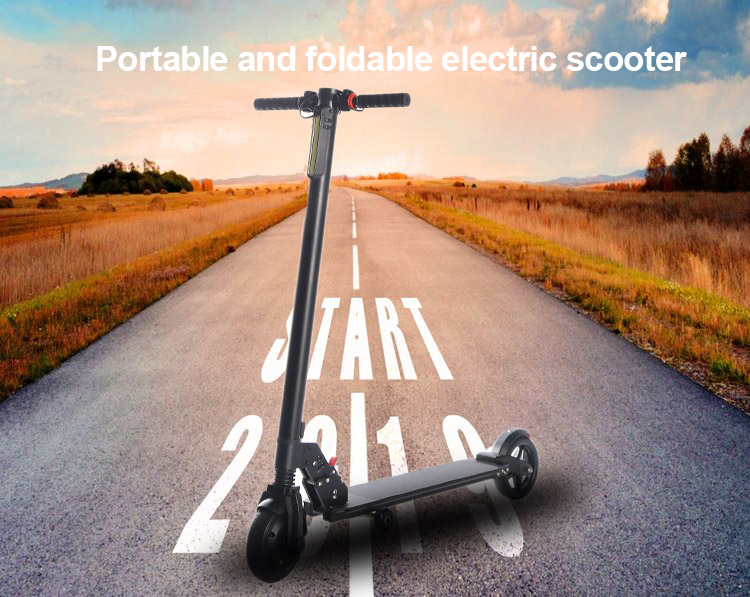 Aluminum 6.5 Inch 2 Wheel Electric Scooter For Adults LCD Screen Displayer