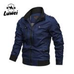 Custom Collar Chaqueta Moto Trench Cagoul Utility Manteau Zipper Male Outerwear